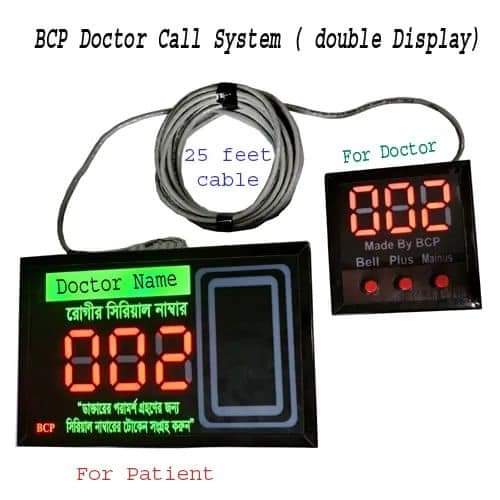 Patient Call system double display